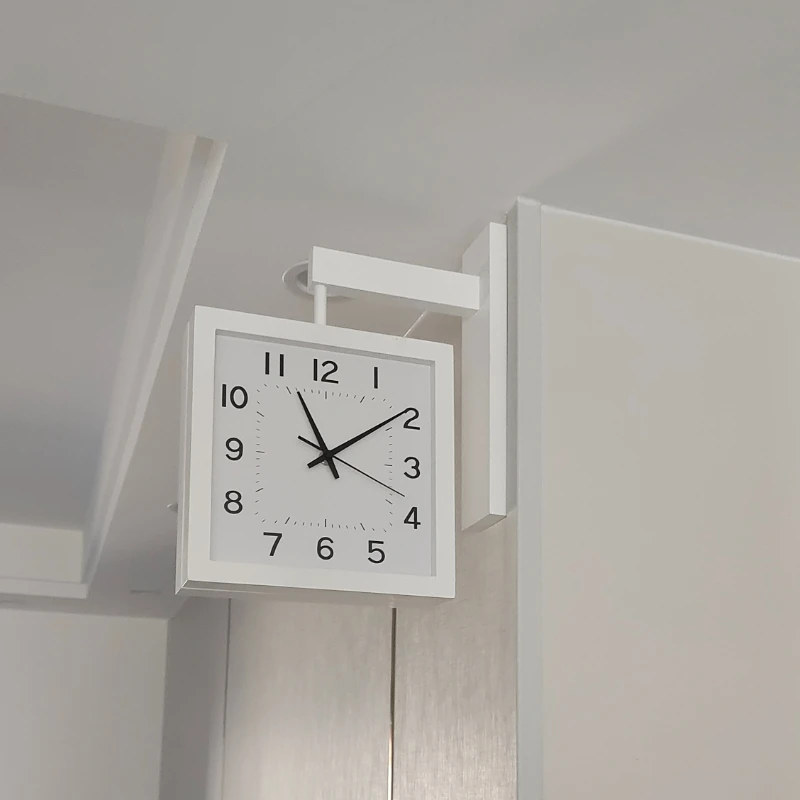 Wooden Double Sided Wall Clock - огляд і ціна Japanese Living Lifestyle