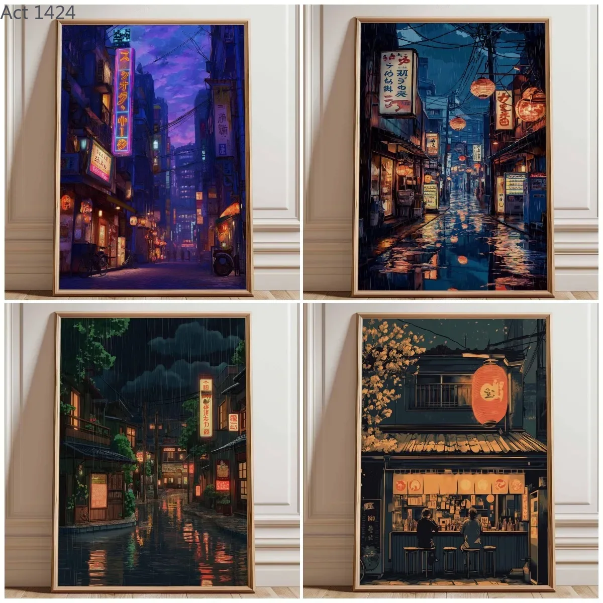 Neon Tokyo Street Poster Print - огляд і ціна Japanese Lifestyle Anime
